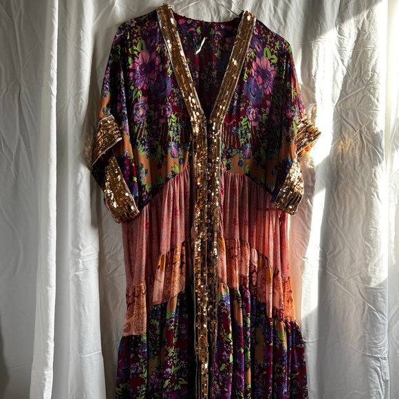 Free People One Fine Day Maxi Sequin Top - Picture 3 of 6